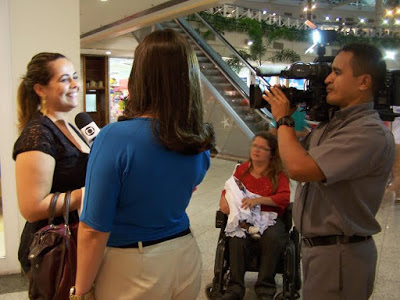cadeirante - shopping - De papo com Cláudinha