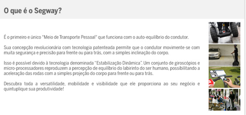 o que é segway.