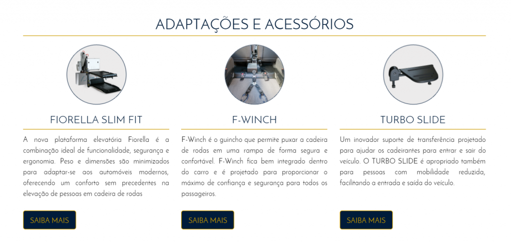 ADAPTAÇÕES E ACESSÓRIOS